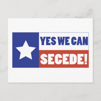 Texas Secede Postcard