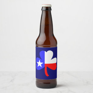 Texas Shamrock Beer Bottle Label