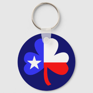 Texas Shamrock Key Ring
