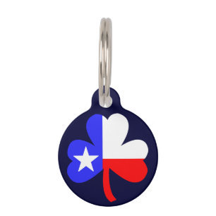 Texas Shamrock Pet Tag