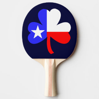 Texas Shamrock Ping Pong Paddle