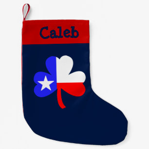 Texas Shamrock Small Christmas Stocking