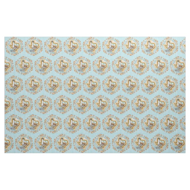Texas Shells Lighthouse Fabric (Fat Quarter)