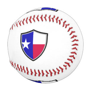 Texas shield flag baseball