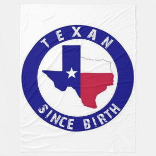 TEXAS SINCE BIRTH FLEECE BLANKET
