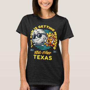Texas Solar Eclipse Apr 8 2024 Sun Is Getting Moon T-Shirt
