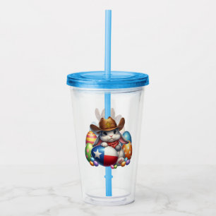 Texas/southwestern Easter bunny sheriff Acrylic Tumbler