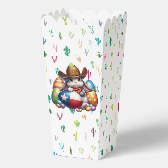 Texas/southwestern Easter bunny sheriff Favour Box (Front)