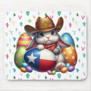 Texas/southwestern Easter bunny sheriff Mouse Pad