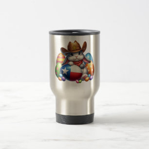 Texas/southwestern Easter bunny sheriff Travel Mug