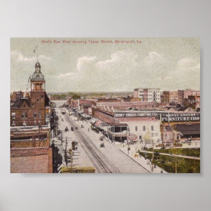 Texas St., Shreveport, Louisiana Vintage Poster