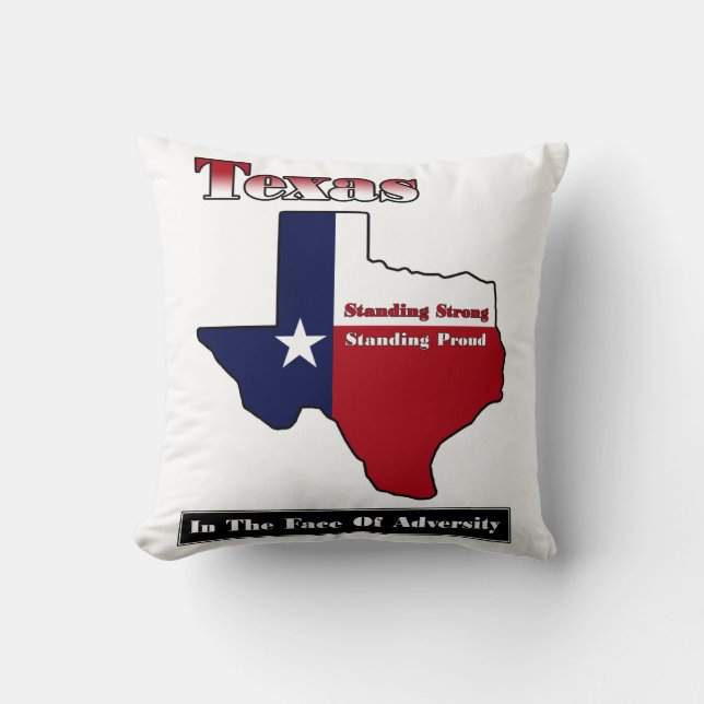 Texas Standing Strong Cushion (Front)