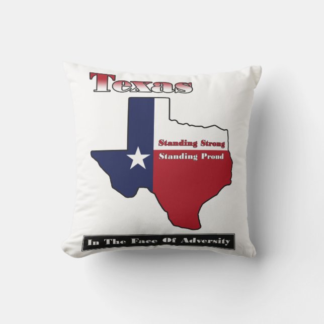 Texas Standing Strong Cushion (Front)
