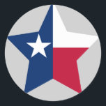 Texas Star Classic Round Sticker<br><div class="desc">Texas Star
Texas flag design on a great Texas gift product</div>