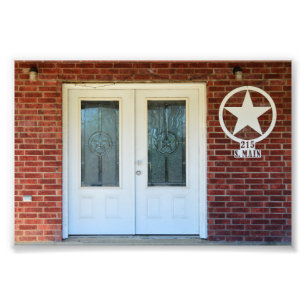 Texas Star Double Doors Photo Print