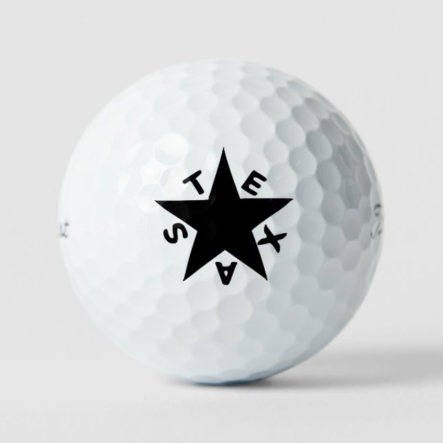 Texas Star Golf Balls (Front)
