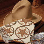 Texas Star With Rope Border   ANY COLOR Tie<br><div class="desc">Texas Star with a rope border. . This tie is shown on a beige background but it can be changed to any colour using the customise button and colour picker.</div>
