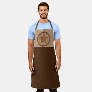 Texas Star With Rope Border Apron