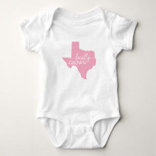 Texas State Bodysuit, Locally Grown in Texas Baby Bodysuit