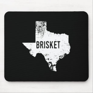 Texas State Brisket Shirt Tx Love Home Bbq Distres Mouse Pad