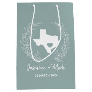 Texas state destination wedding favours Medium Gift Bag