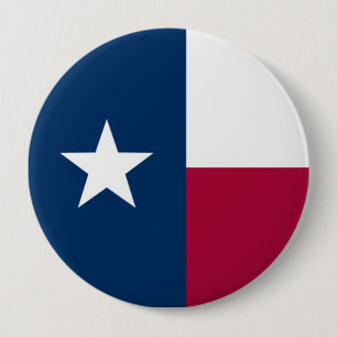 Texas State Flag 10 Cm Round Badge