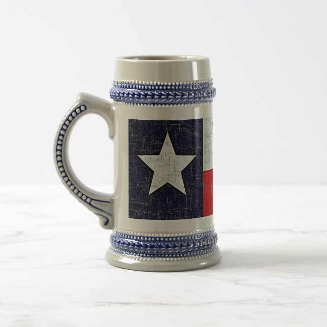 TEXAS STATE FLAG BEER STEIN (Left)