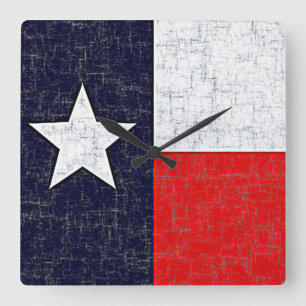 TEXAS STATE FLAG Clock