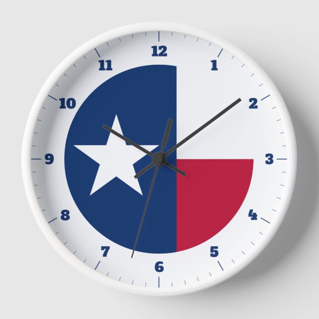 TEXAS STATE FLAG CLOCK (Front)