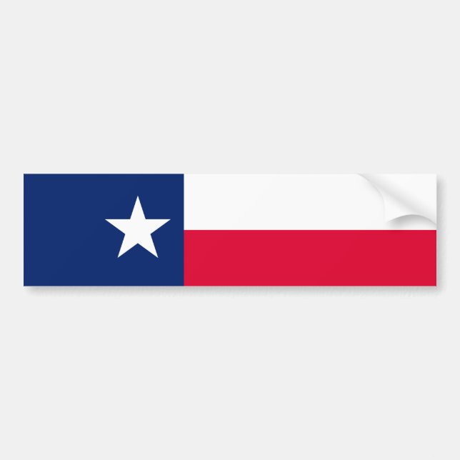 Texas State Flag Design Bumper Sticker (Front)