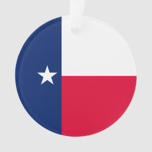 Texas State Flag Design Decor Ornament