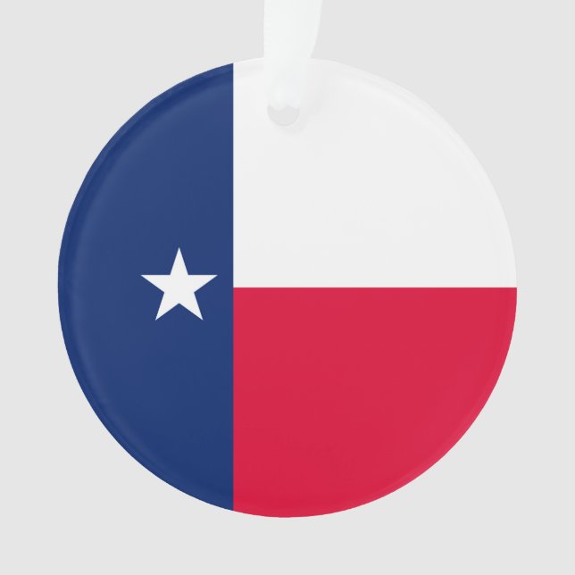 Texas State Flag Design Decor Ornament (Front)