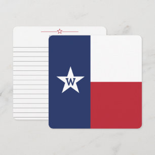 Texas State Flag Flat Note Card