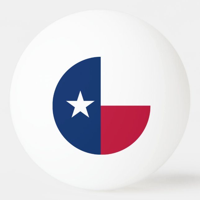 Texas state flag - high quality authentic colour ping pong ball (Front)