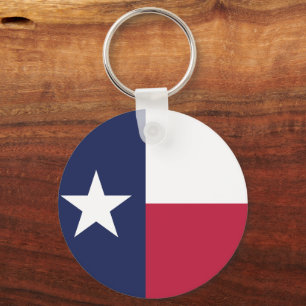 Texas State Flag Key Ring
