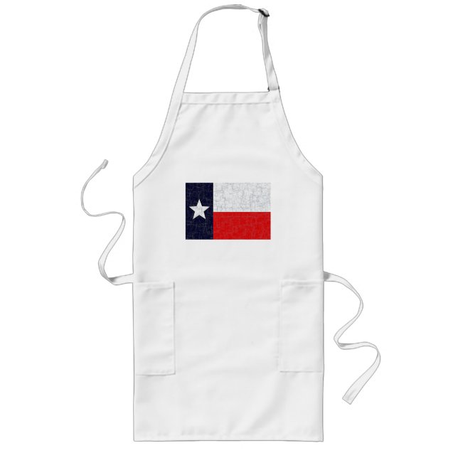 TEXAS STATE FLAG LONG APRON (Front)