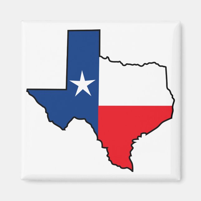 Texas State Flag Magnet (Front)