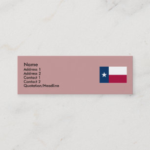 Texas State Flag Mini Business Card