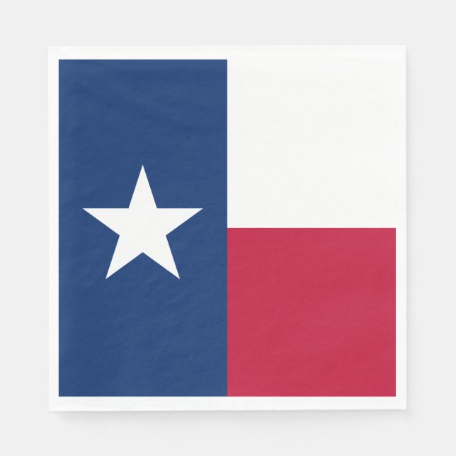 Texas State Flag Napkin (Front)