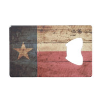 Texas State Flag on Old Wood Grain