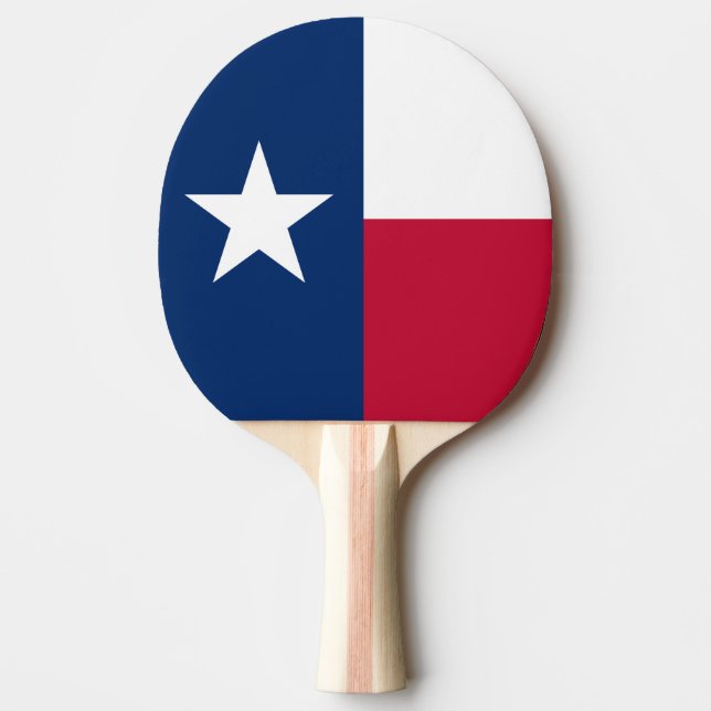 Texas State Flag Ping Pong Paddle (Front)