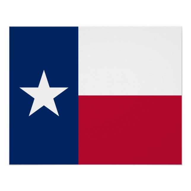 Texas State Flag Poster (Front)