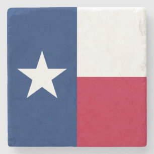 Texas State Flag Stone Coaster