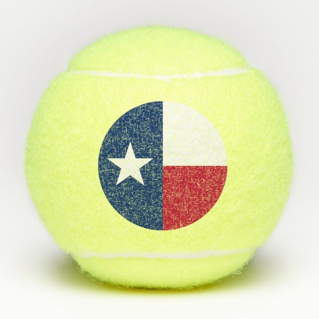 Texas State Flag Tennis Balls (Front)