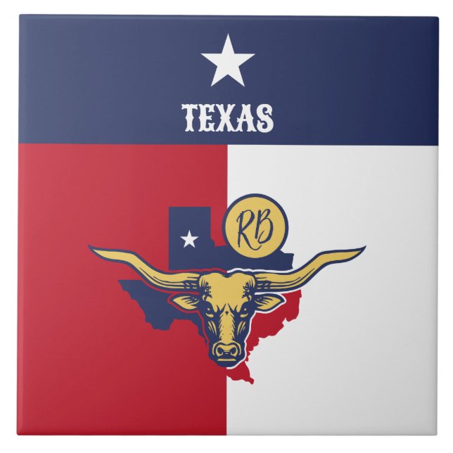 Texas State Flag Tile (Front)