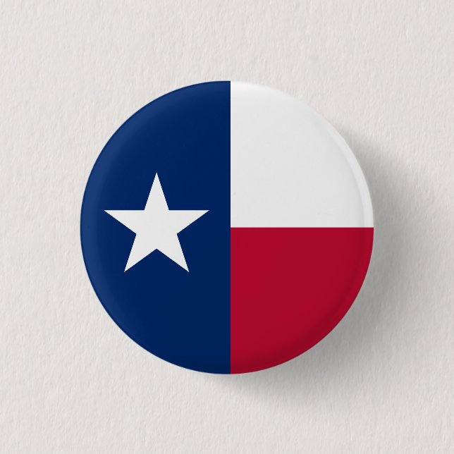 Texas State Flag USA 3 Cm Round Badge (Front)