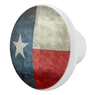 Texas state flag vintage retro style Cabinet Knobs