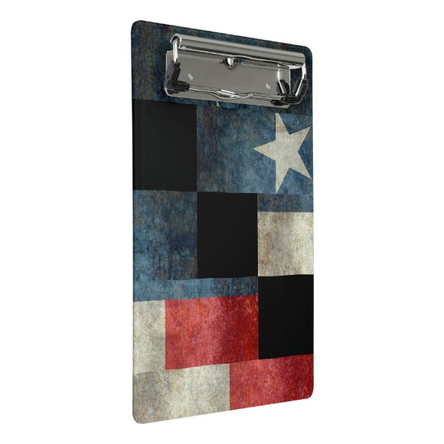 Texas state flag vintage retro style clip board (Angled)