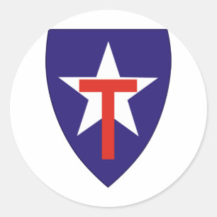 Texas State Guard Classic Round Sticker