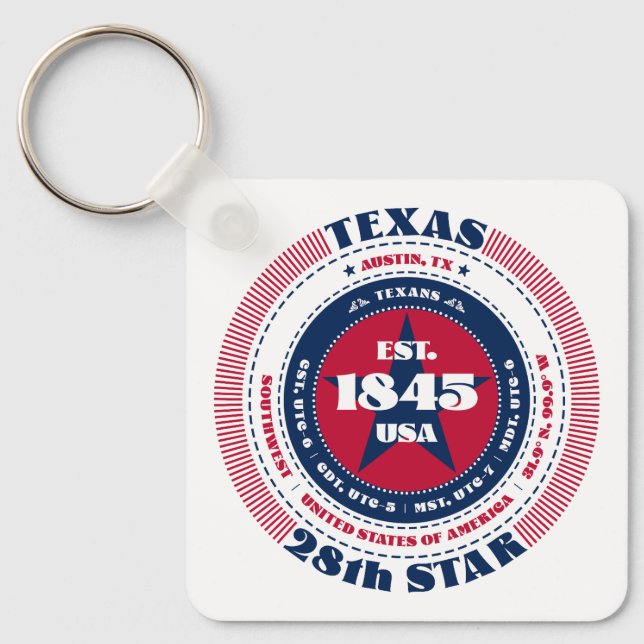 Texas State Keychain (Front)